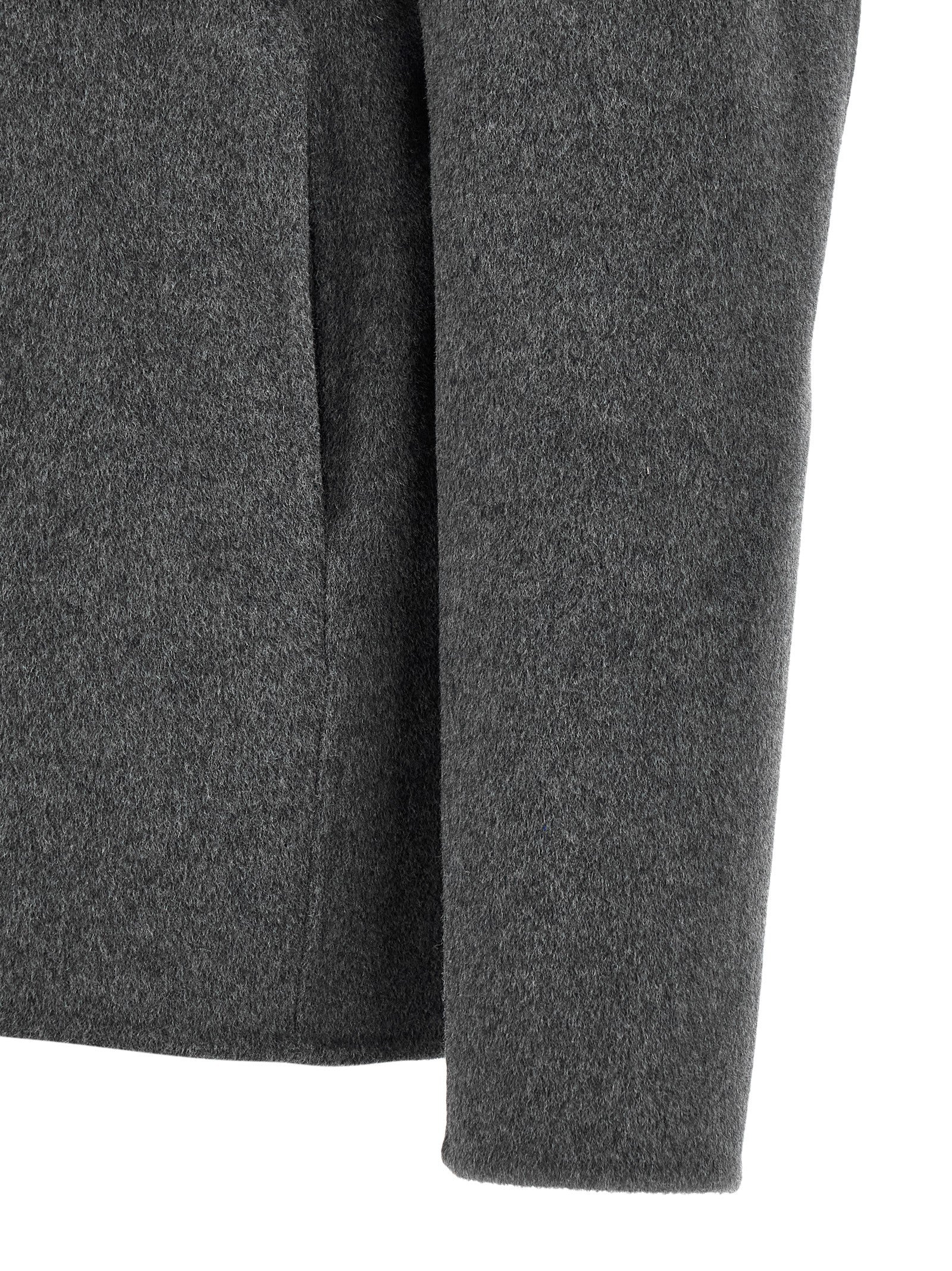 GIORGIO BRATO Gray Wool Full-Length Jacket