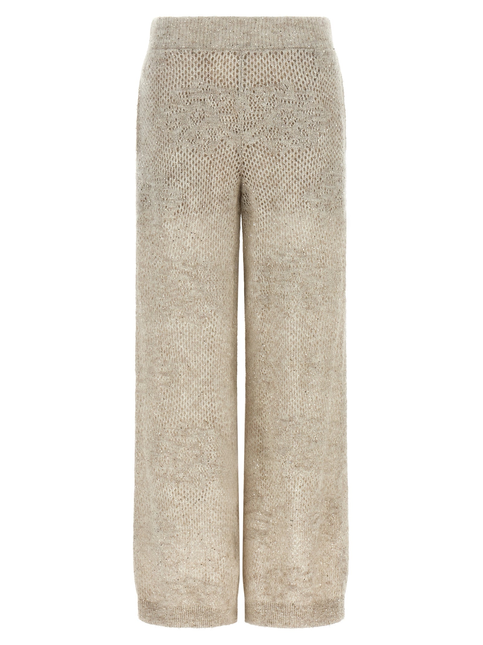 Brunello Cucinelli Beige Nylon Casual Pants