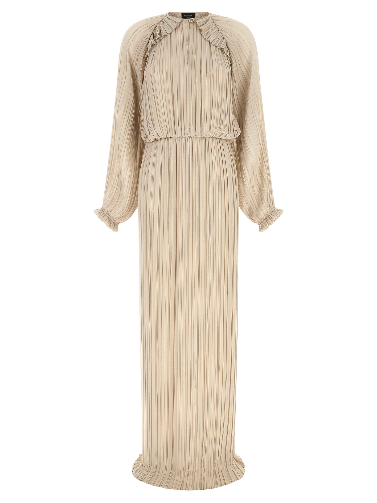 Fabiana Filippi Beige Polyester Long Dress