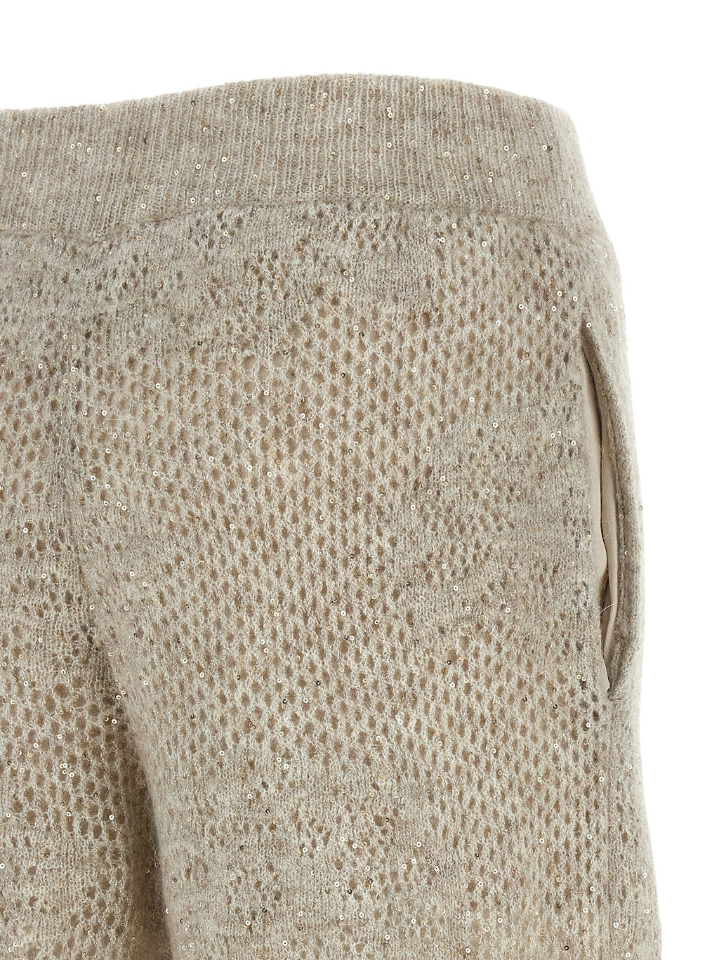 Brunello Cucinelli Beige Nylon Casual Pants