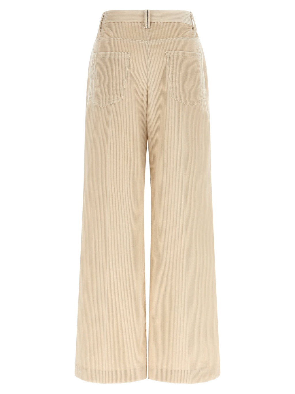 Brunello Cucinelli Beige Cotton Casual Pants