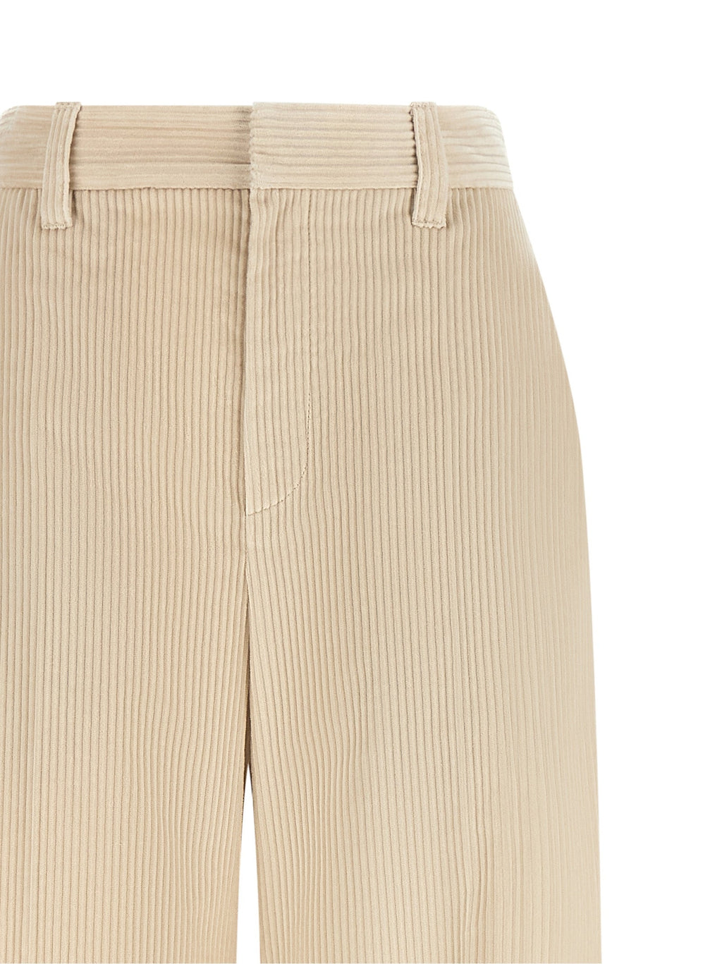 Brunello Cucinelli Beige Cotton Casual Pants