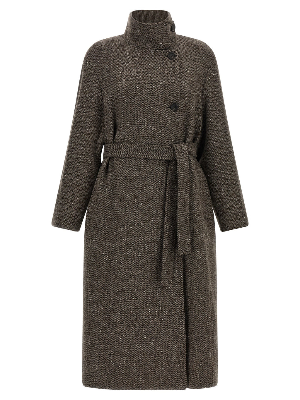 Brunello Cucinelli Brown Virgin Wool Coat