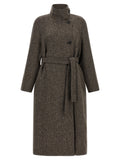 Brunello Cucinelli Brown Virgin Wool Coat