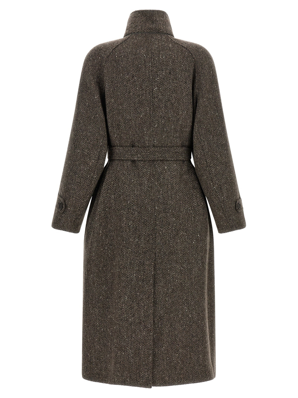 Brunello Cucinelli Brown Virgin Wool Coat