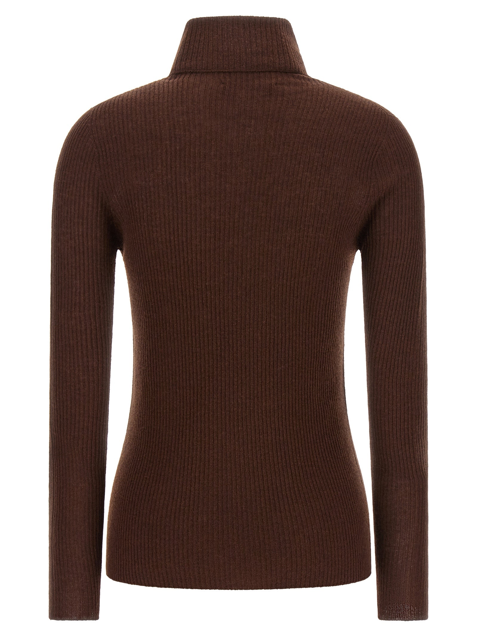 Fabiana Filippi Brown Virgin Wool Cardigan Fabiana Filippi