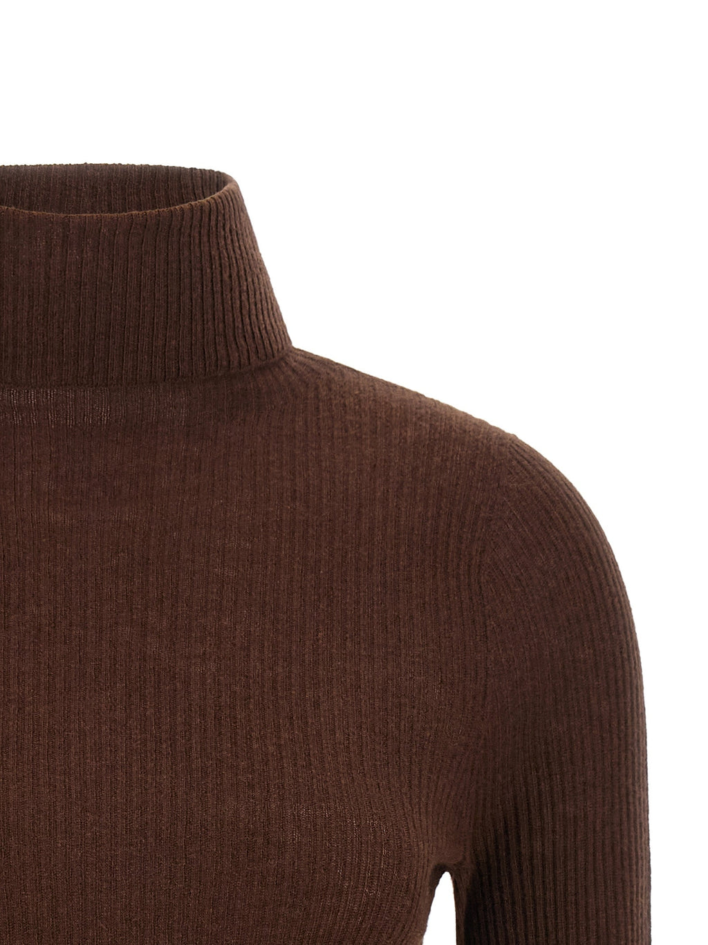 Fabiana Filippi Brown Virgin Wool Cardigan Fabiana Filippi