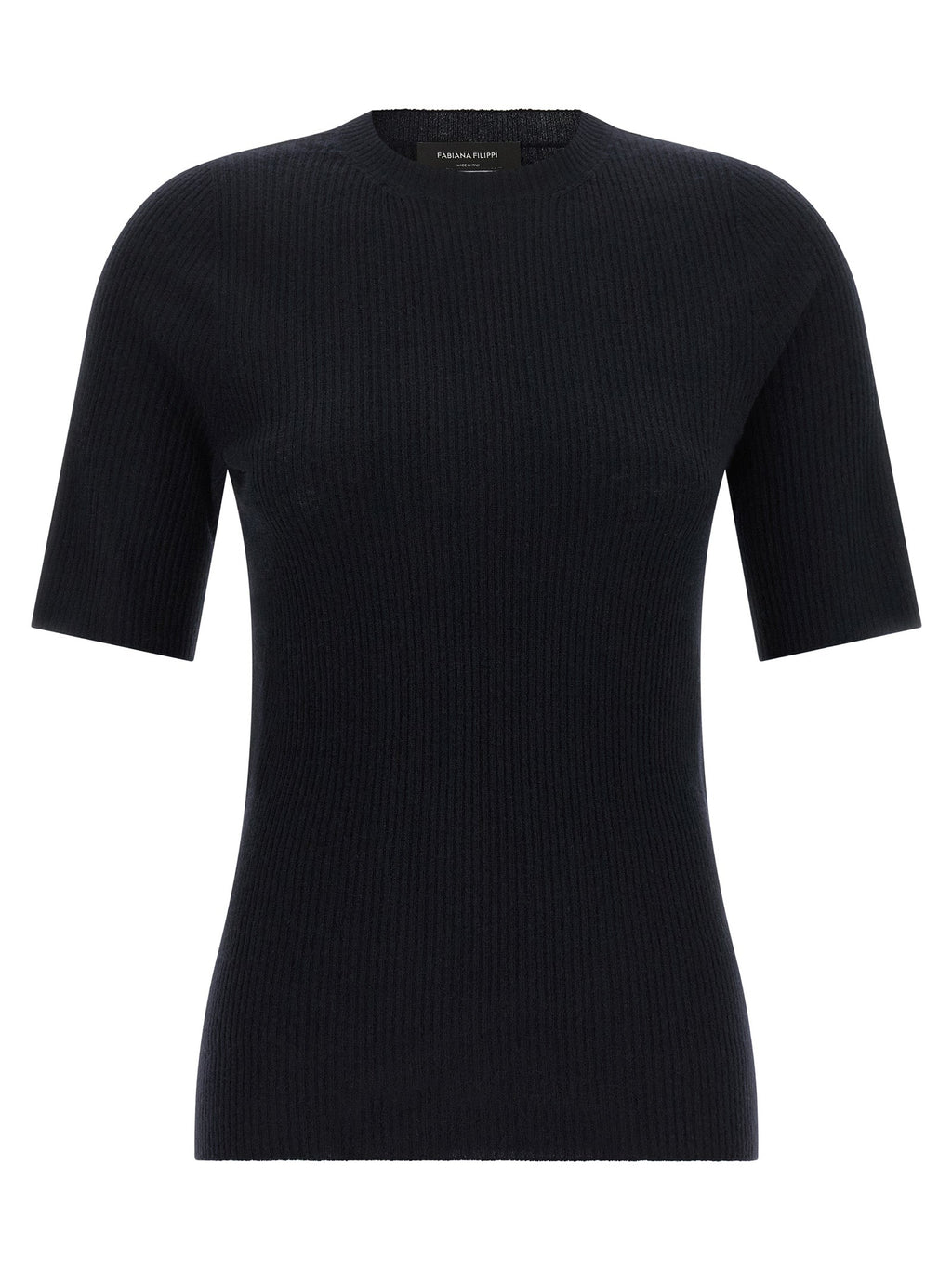 Fabiana Filippi Blue Virgin Wool T-Shirt