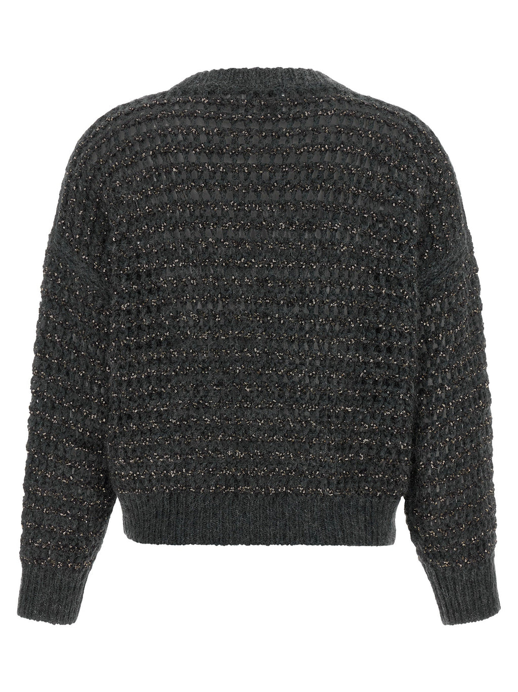 Brunello Cucinelli Gray Elastane Cardigan