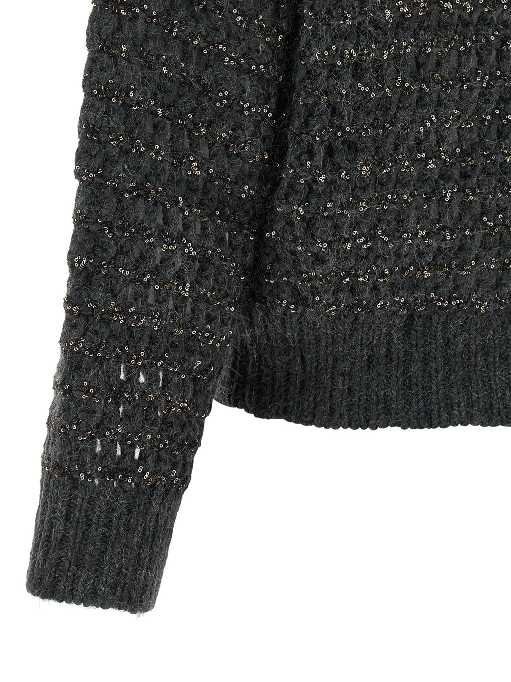 Brunello Cucinelli Gray Elastane Cardigan