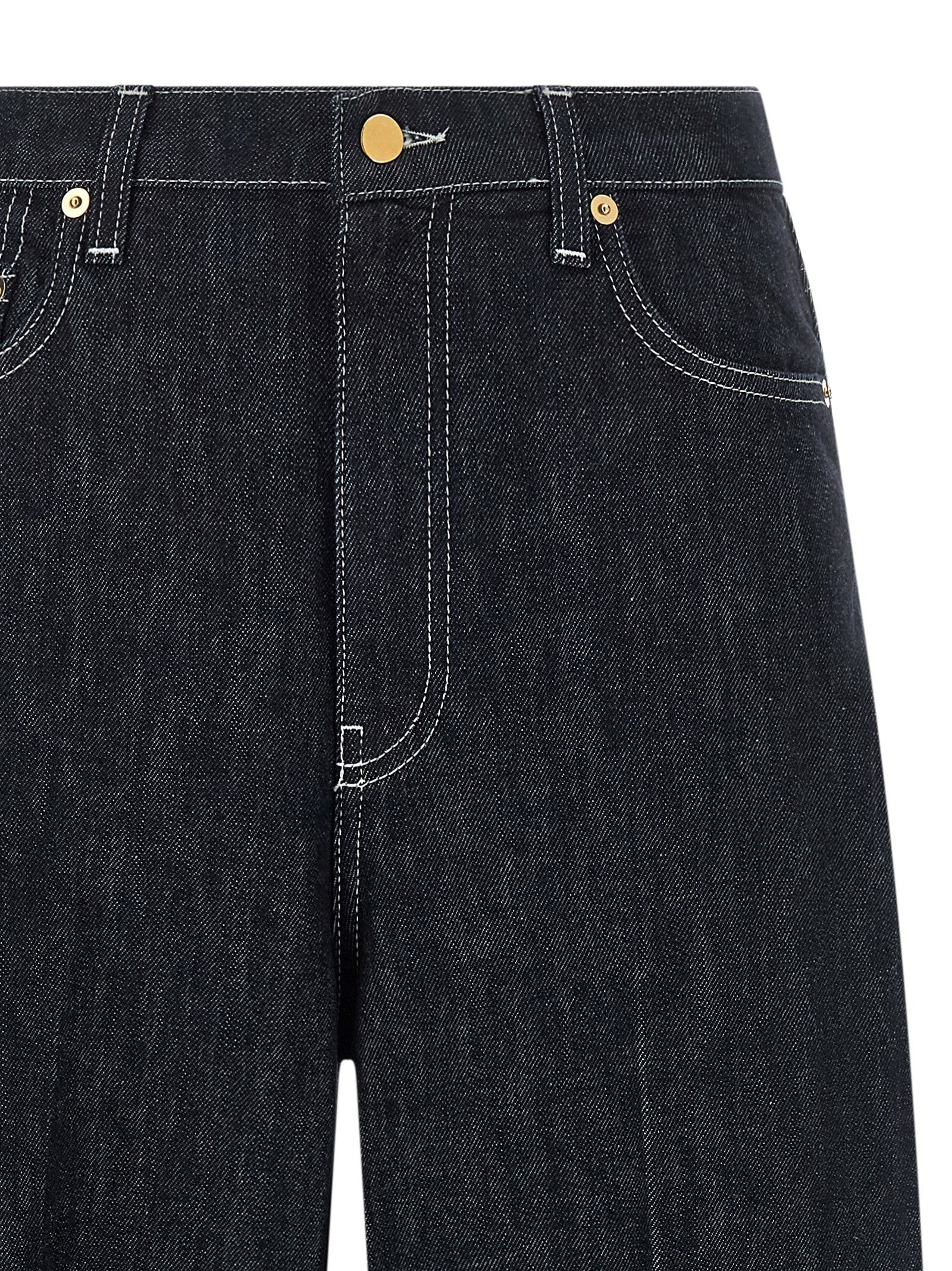 Fabiana Filippi Blue Cotton Jeans Denim