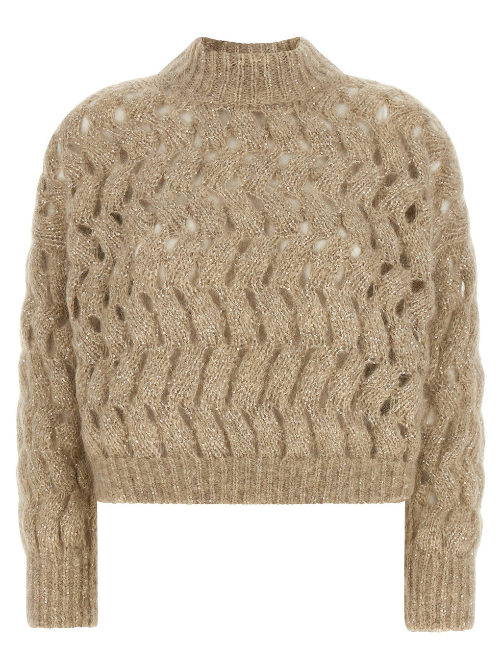 Brunello Cucinelli Beige Wool Cardigan