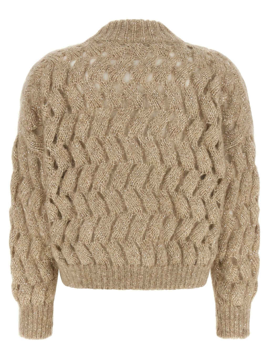Brunello Cucinelli Beige Wool Cardigan