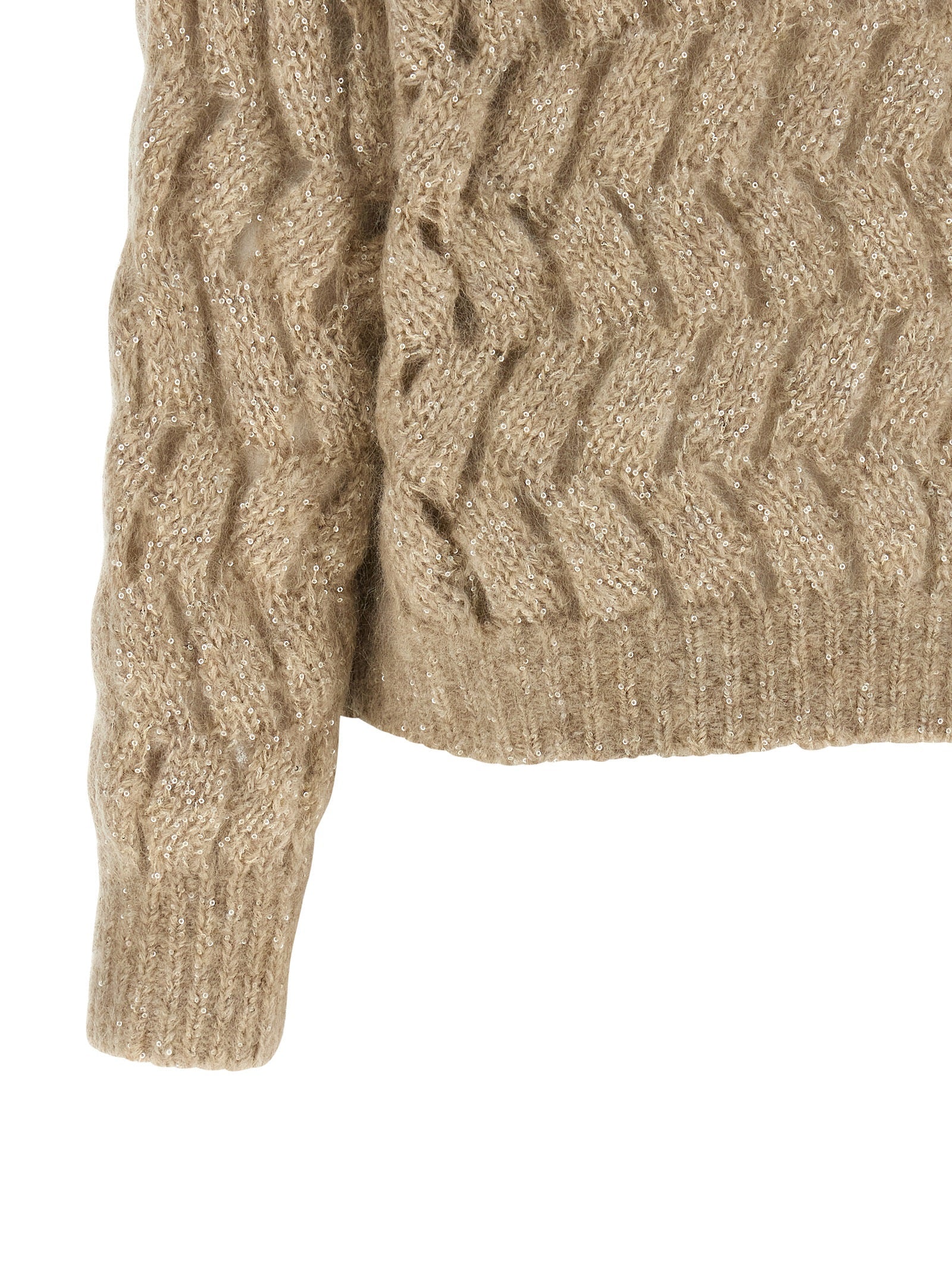 Brunello Cucinelli Beige Wool Cardigan