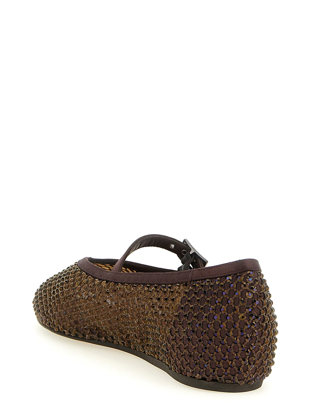 LE SILLA Brown Polyamide Ballet Flats