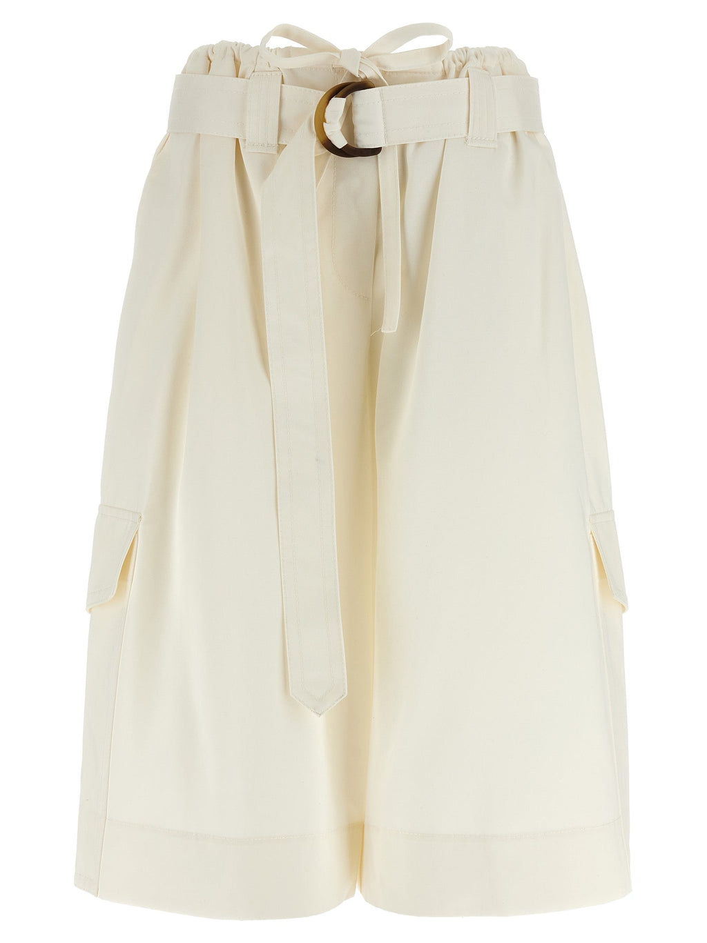 Zimmermann White Cotton Bermuda Shorts