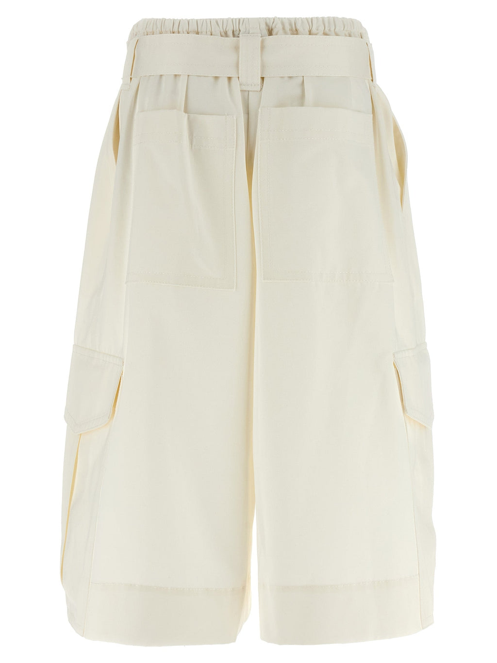 Zimmermann White Cotton Bermuda Shorts