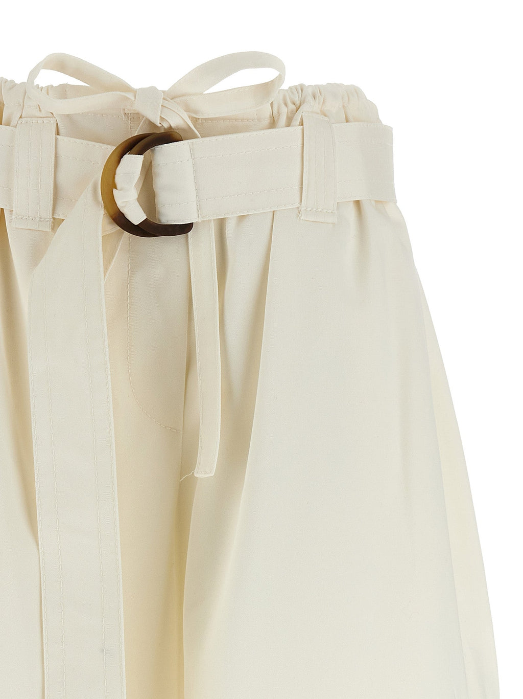 Zimmermann White Cotton Bermuda Shorts