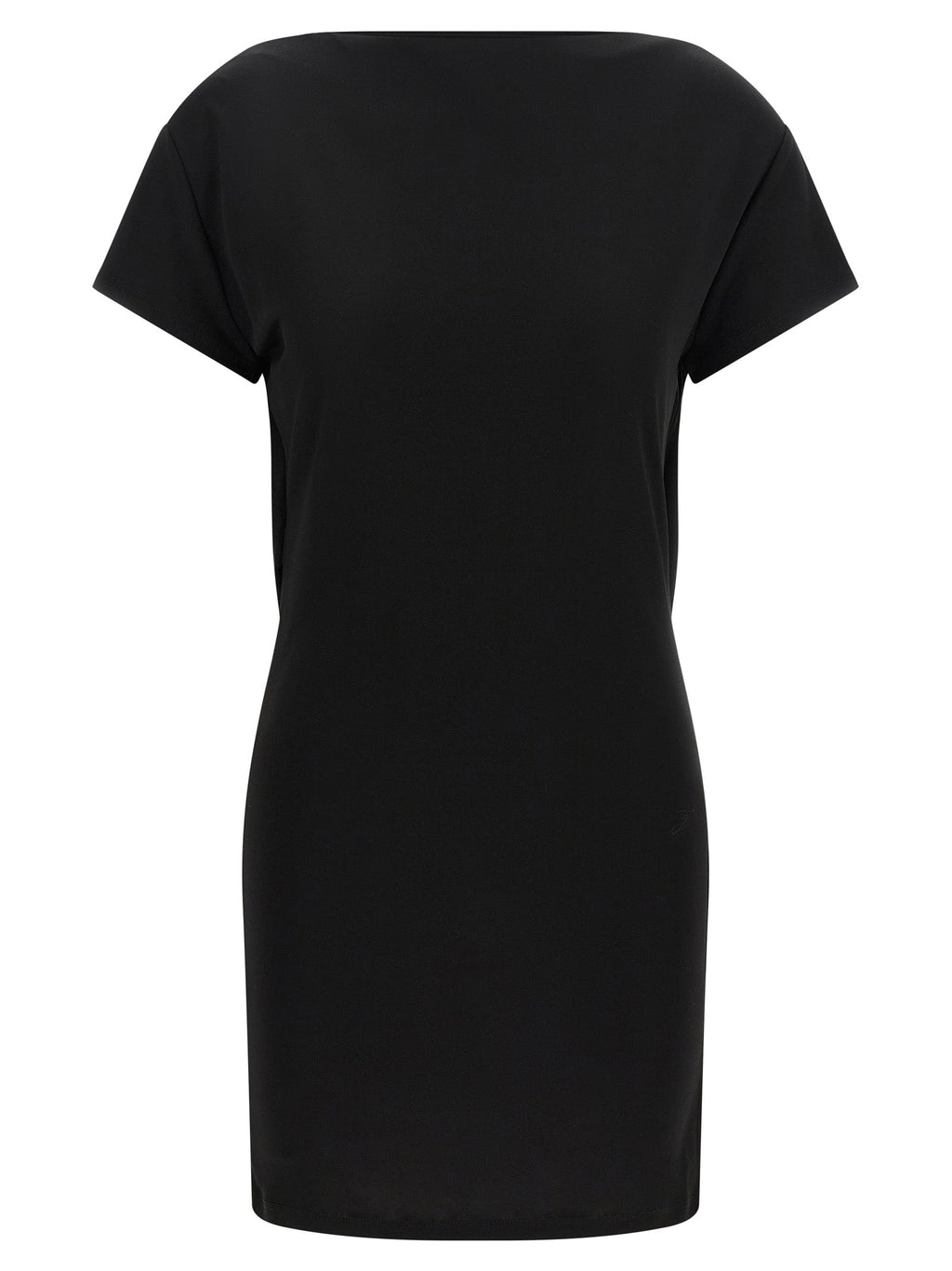 Jacquemus Black Viscose Short Dress