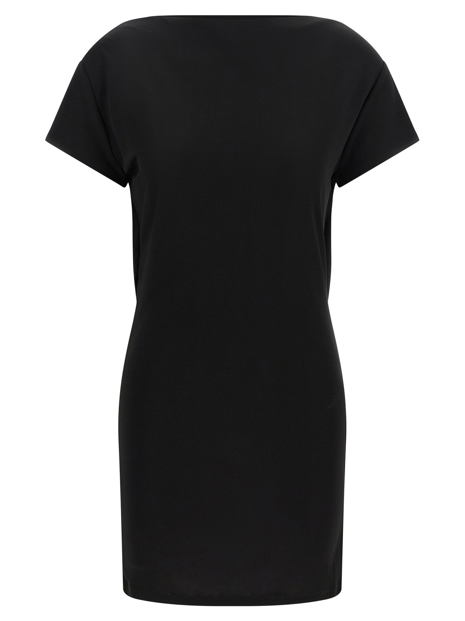 Jacquemus Black Viscose Short Dress