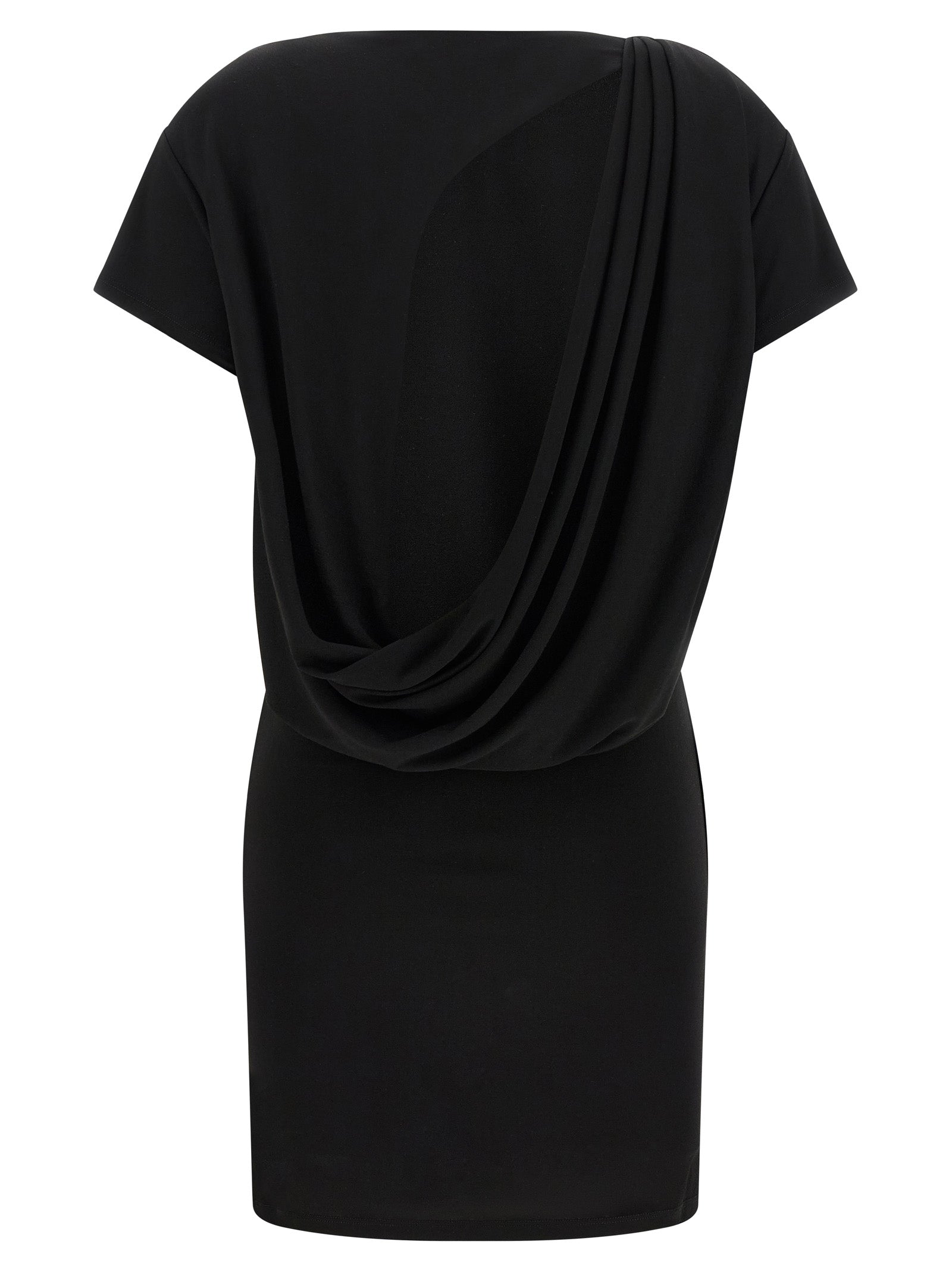 Jacquemus Black Viscose Short Dress