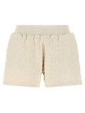 Off-White Beige Cotton Bermuda Shorts