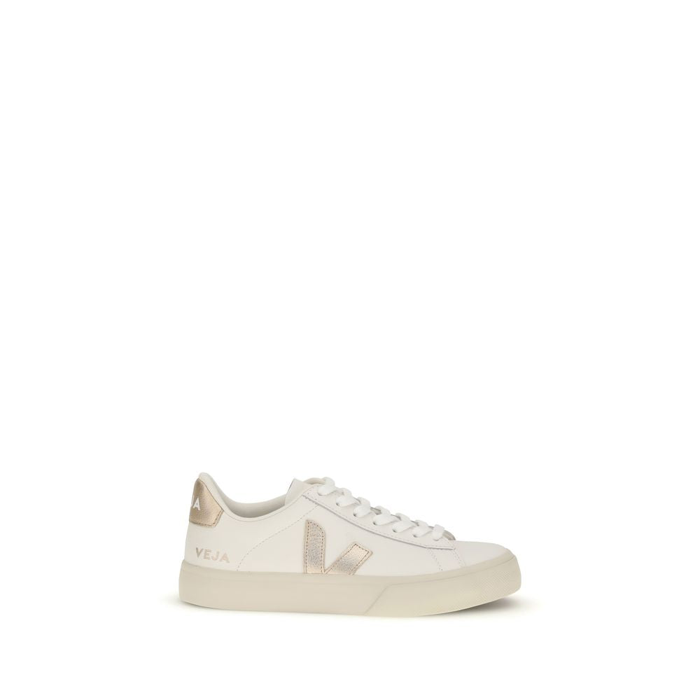 Veja White Calf Leather Bos Taurus Low Top Sneakers