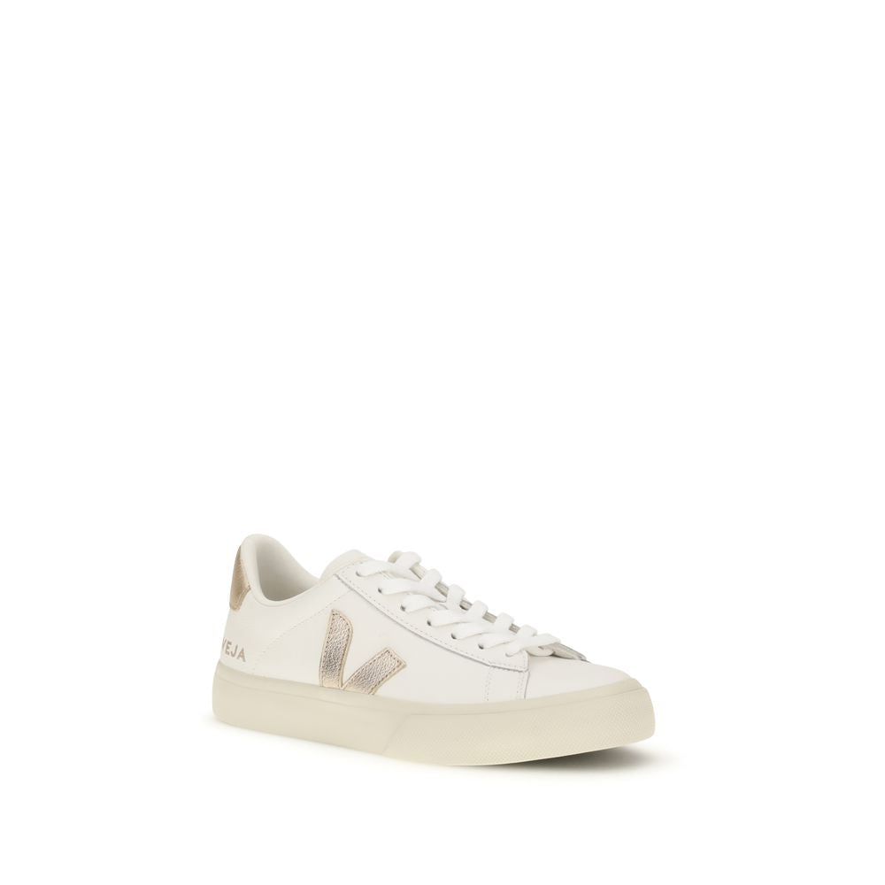 Veja White Calf Leather Bos Taurus Low Top Sneakers