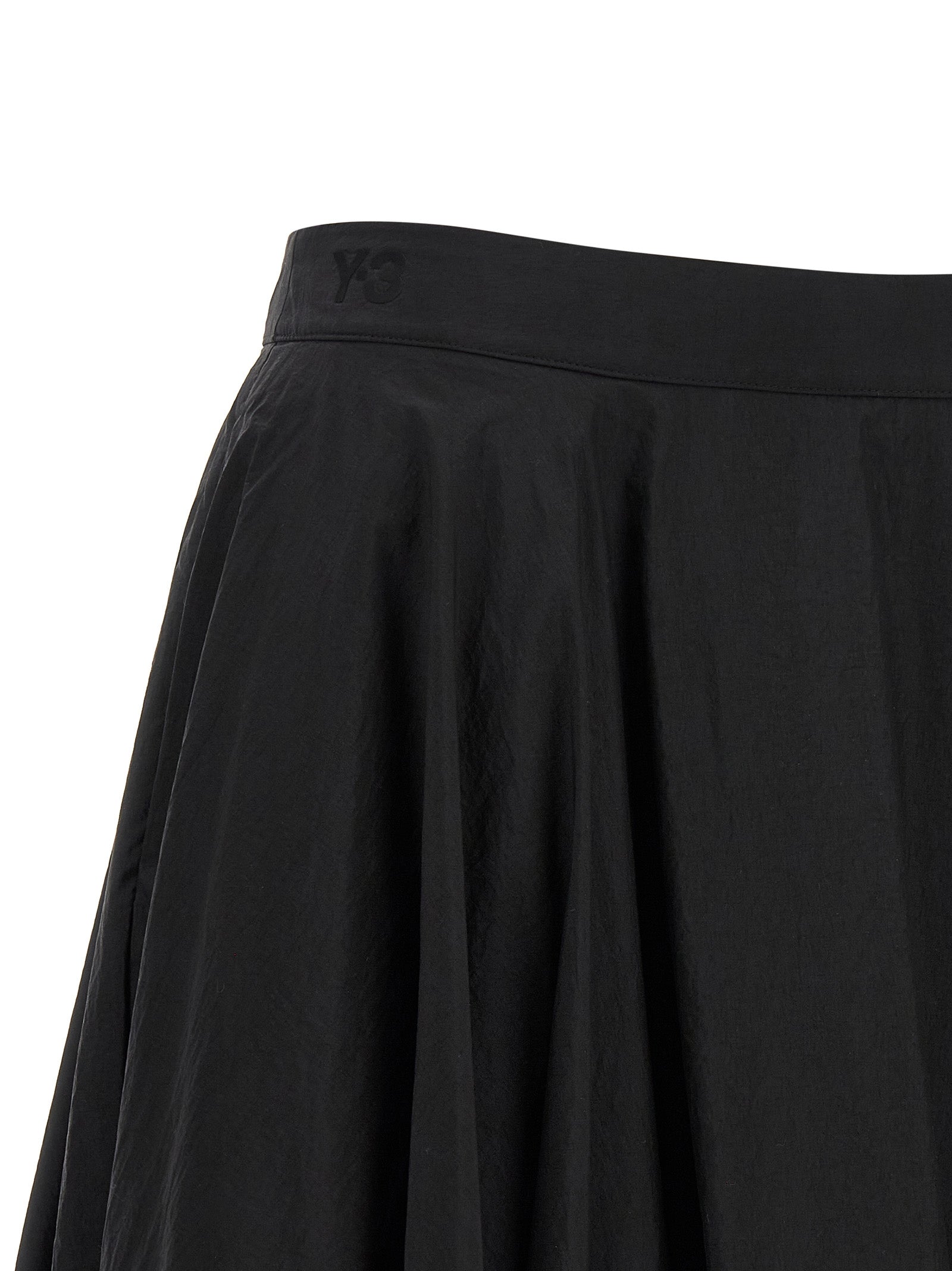 Y-3 Black Polyamide Mini Skirt