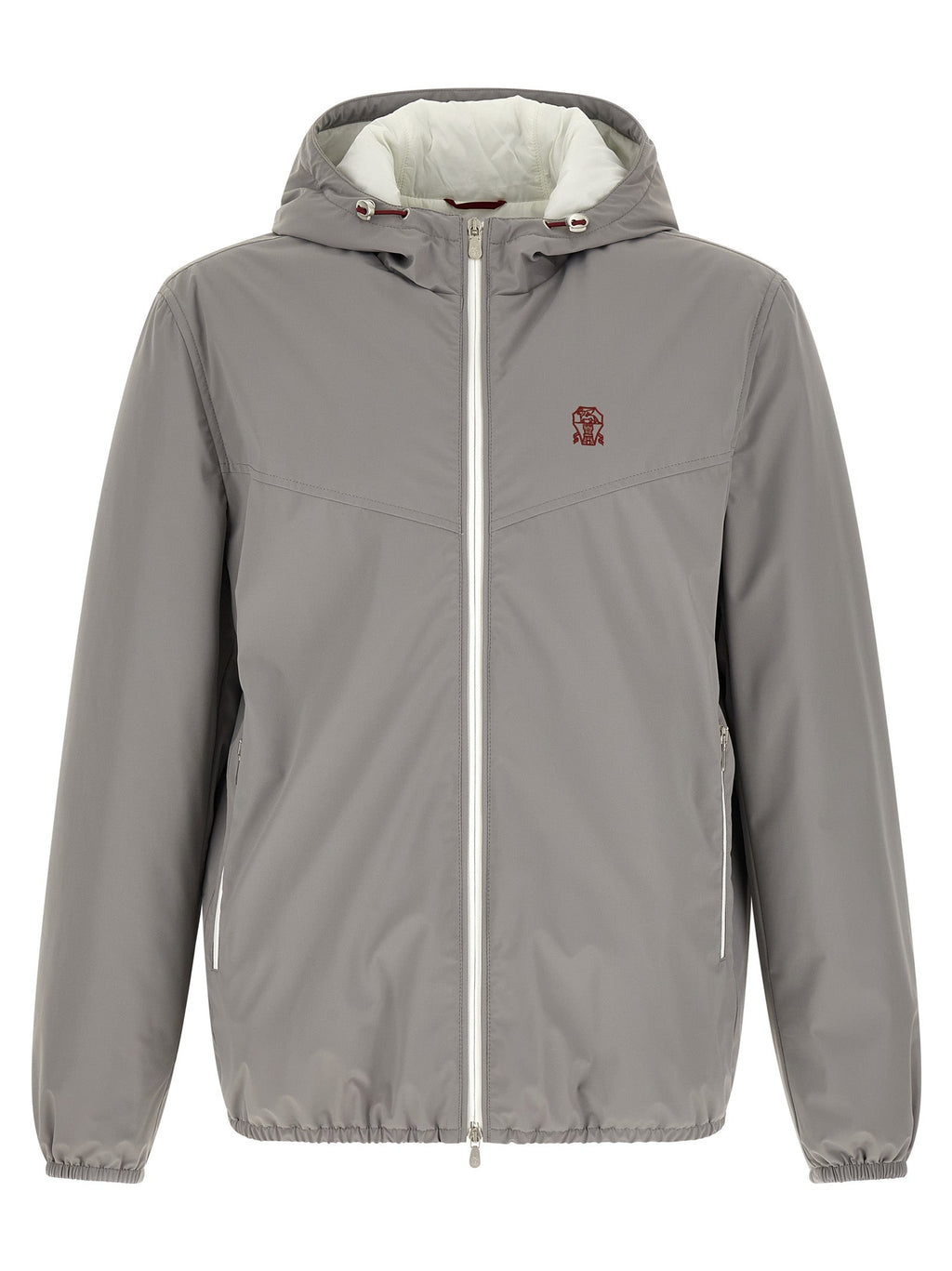 Brunello Cucinelli Gray Polyamide Shell Jacket