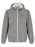 Brunello Cucinelli Gray Polyamide Shell Jacket