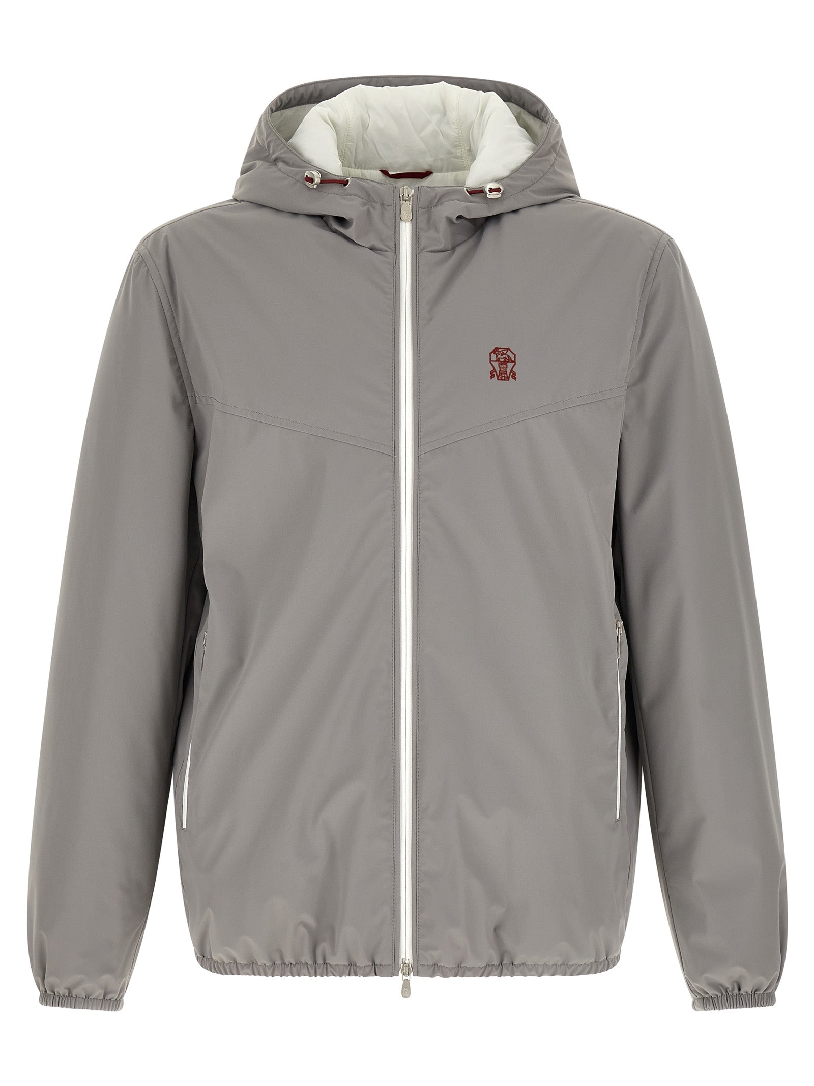 Brunello Cucinelli Gray Polyamide Shell Jacket