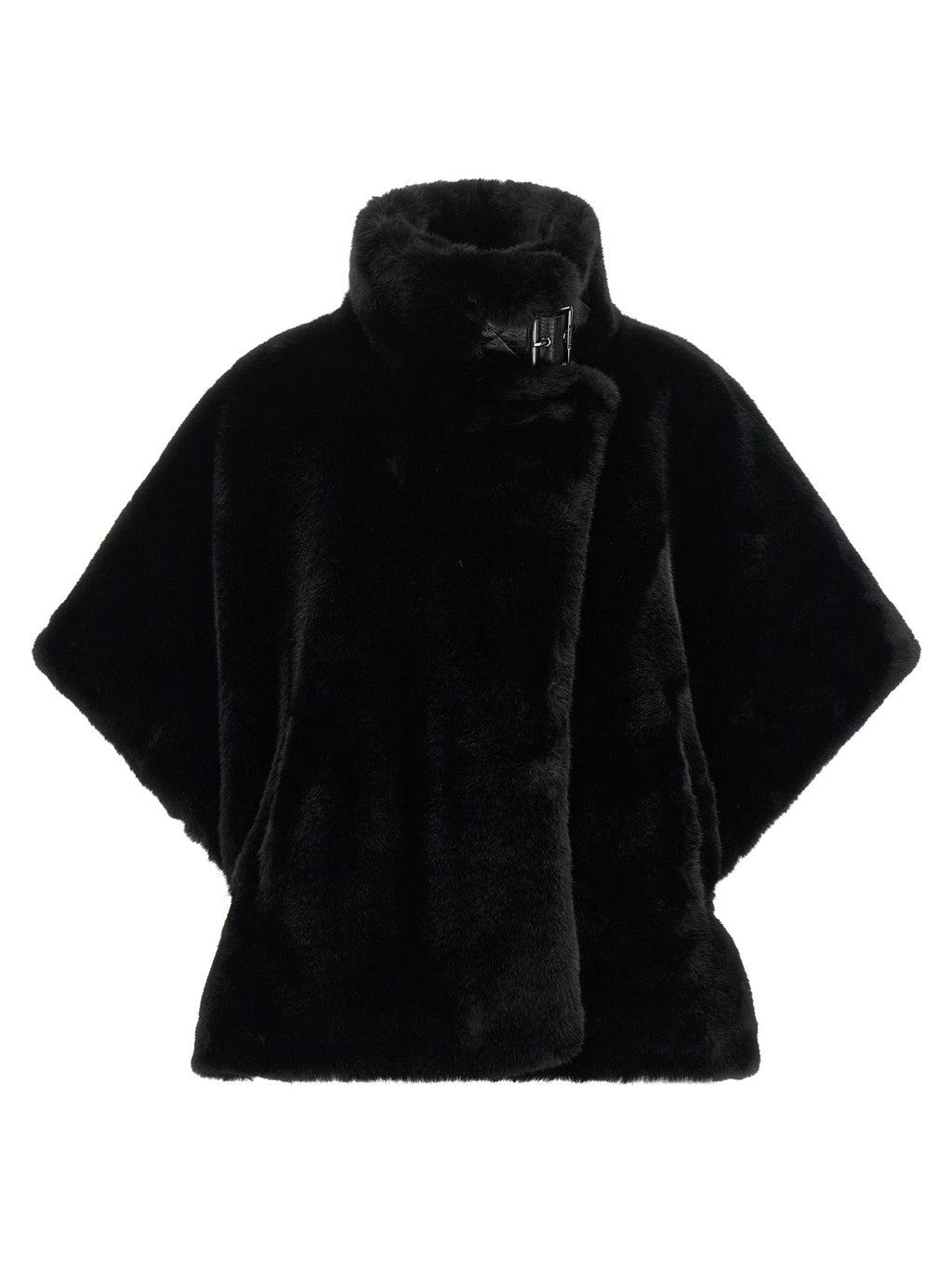 PINKO Black Polyester Coat PINKO