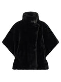 PINKO Black Polyester Coat PINKO