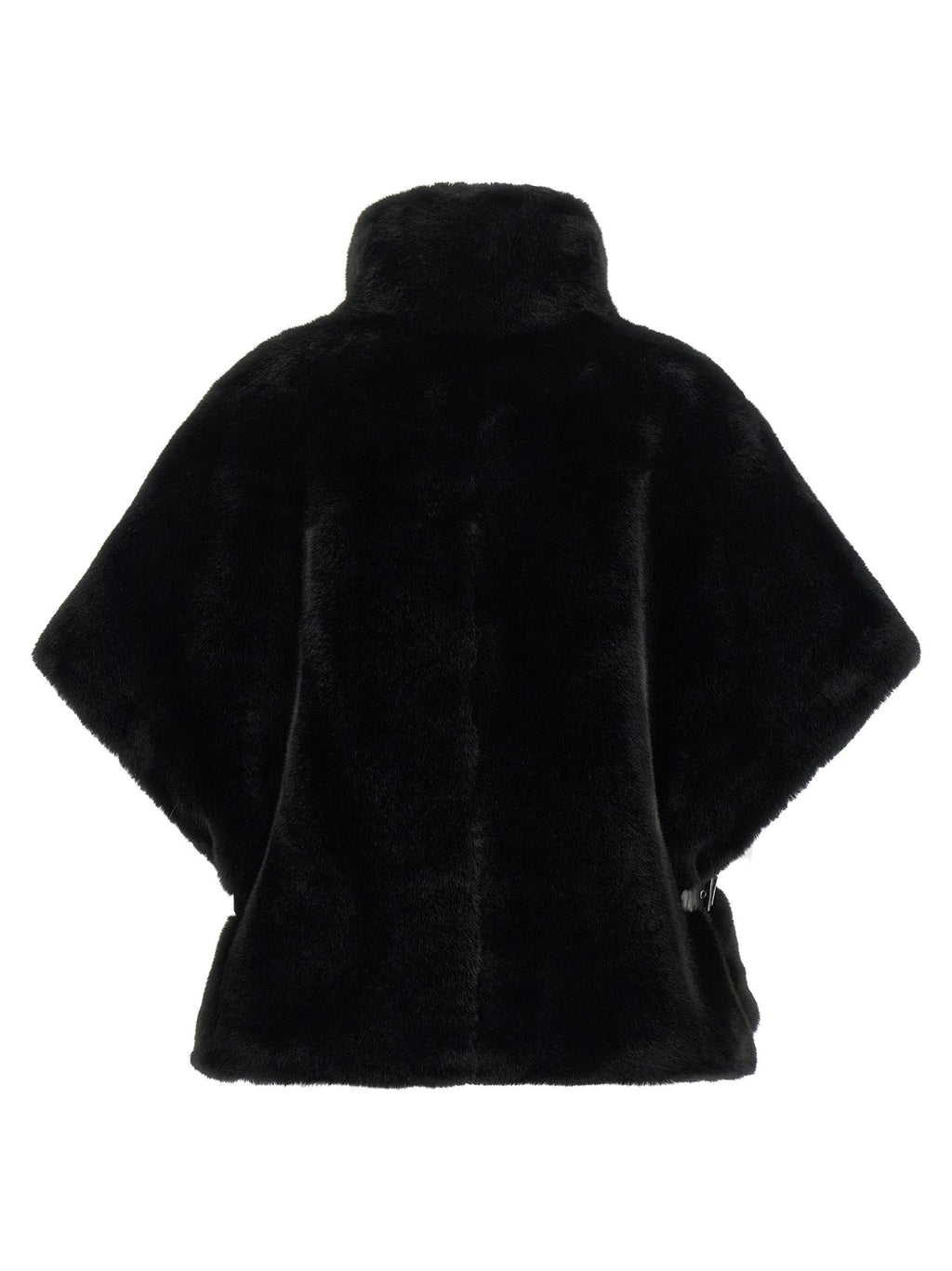 PINKO Black Polyester Coat PINKO