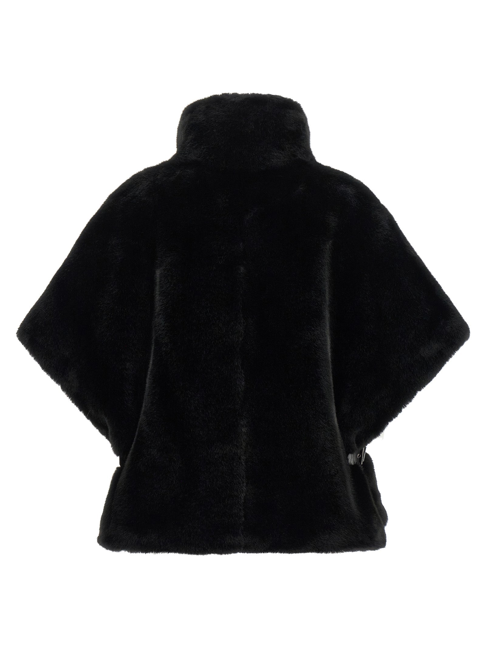 PINKO Black Polyester Coat PINKO