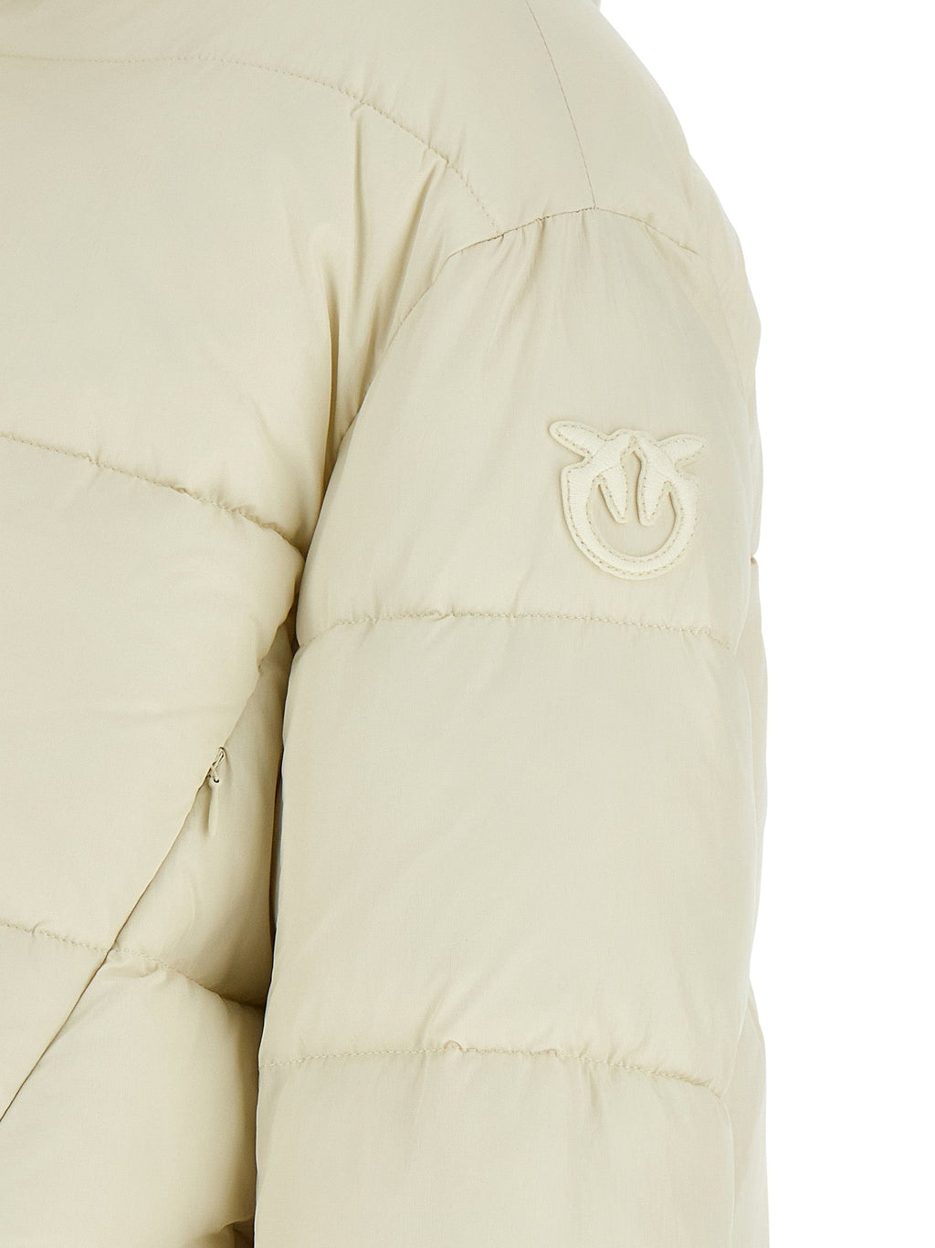 PINKO Beige Polyamide Full-Length Jacket PINKO