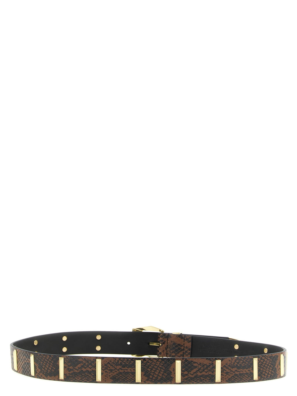 PINKO Gray Calfskin Regular Belt PINKO