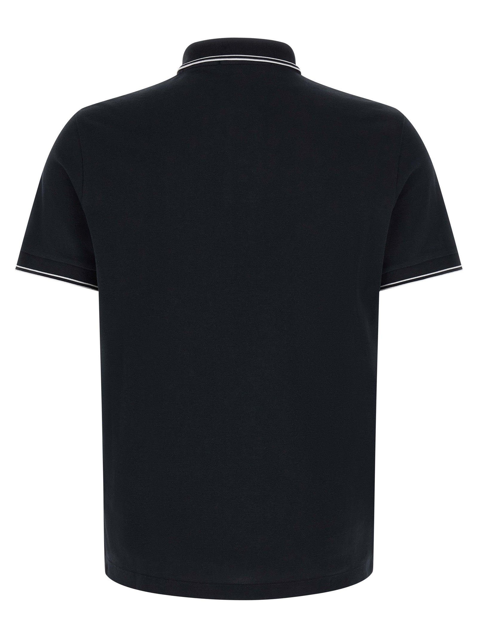 Stone Island Blue Cotton Polo Shirt Stone Island
