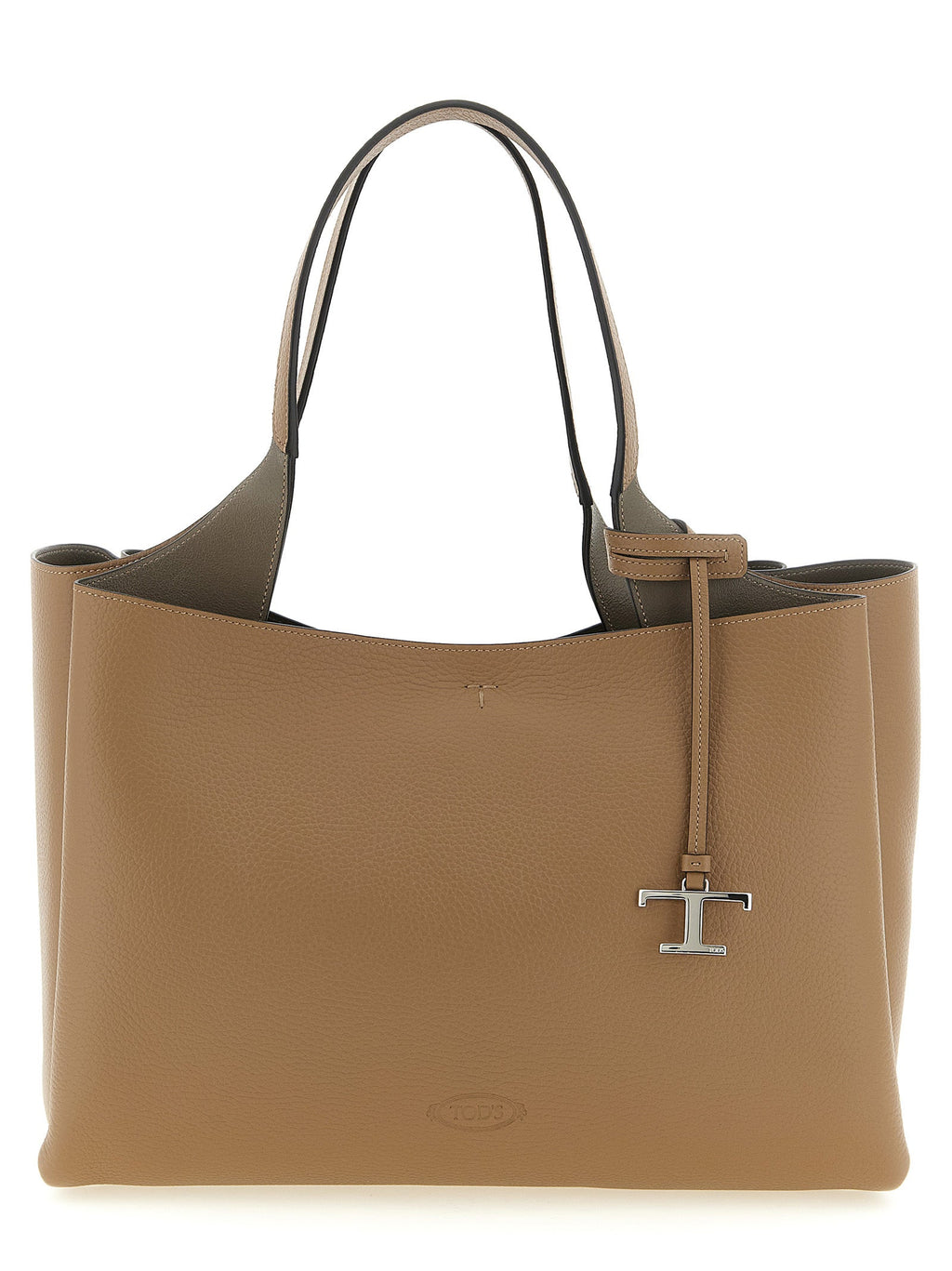 Tod's Brown Calfskin Tote Bag Tod's