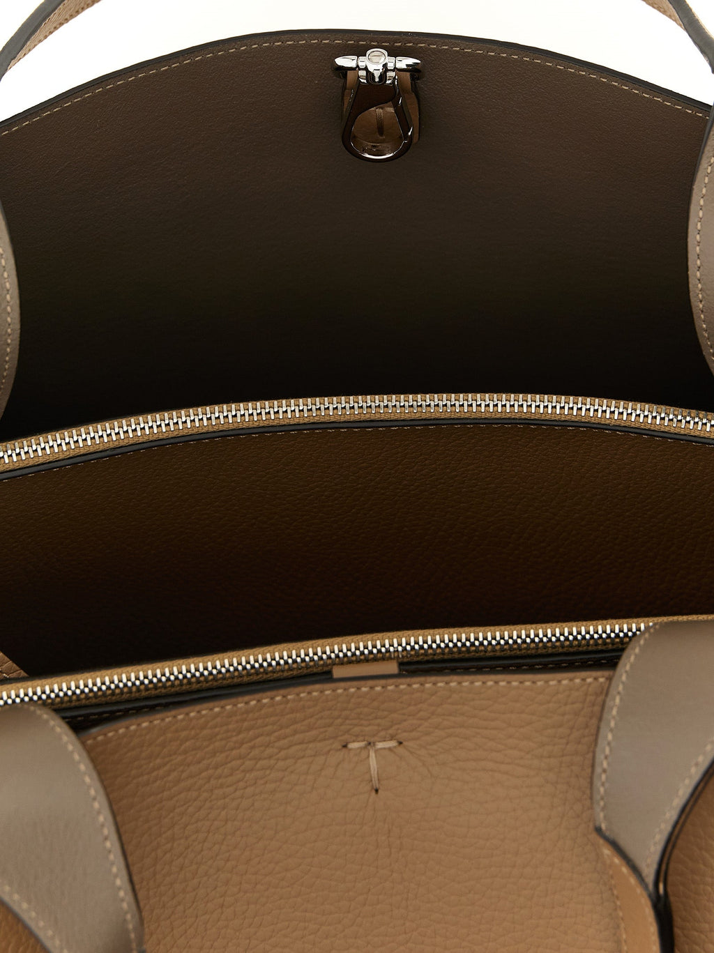 Tod's Brown Calfskin Tote Bag Tod's