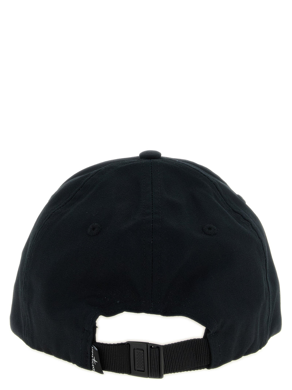 Stone Island Black Cotton Cap (Baseball Hat)