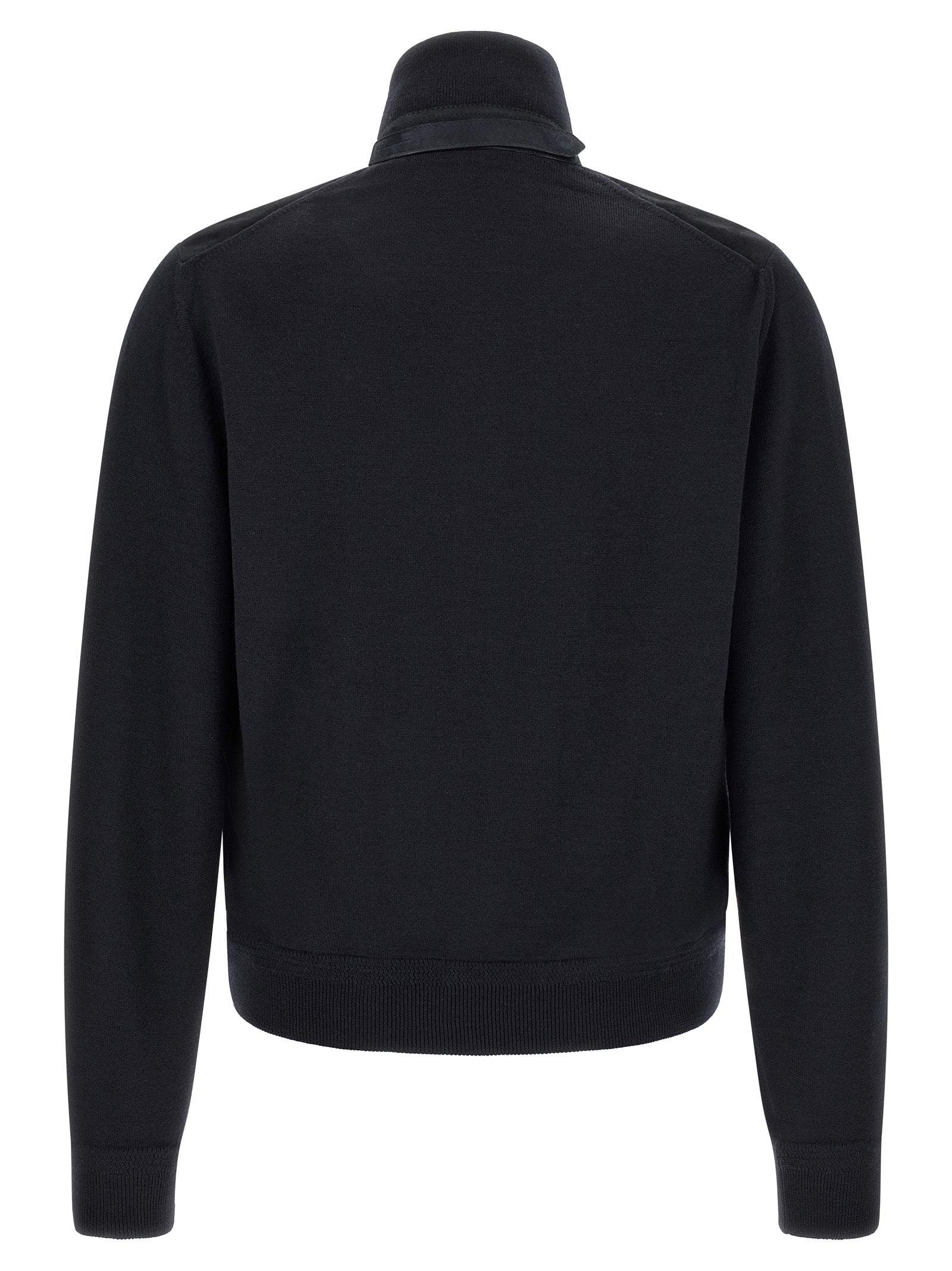 Tom Ford Blue Wool Cardigan Tom Ford