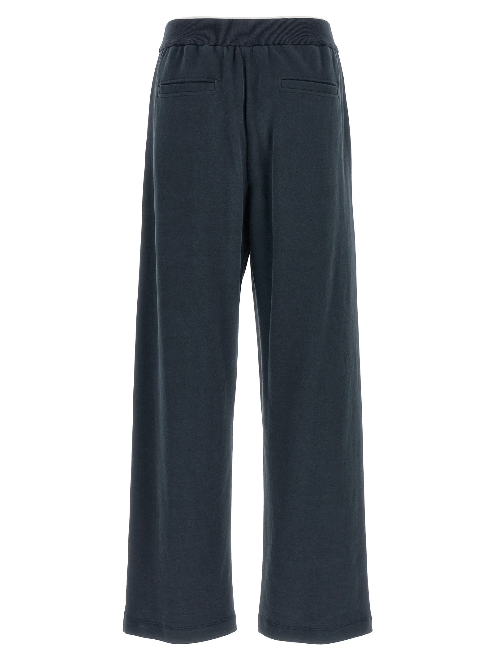 Brunello Cucinelli Blue Cotton Joggers (Workout Pants) Brunello Cucinelli