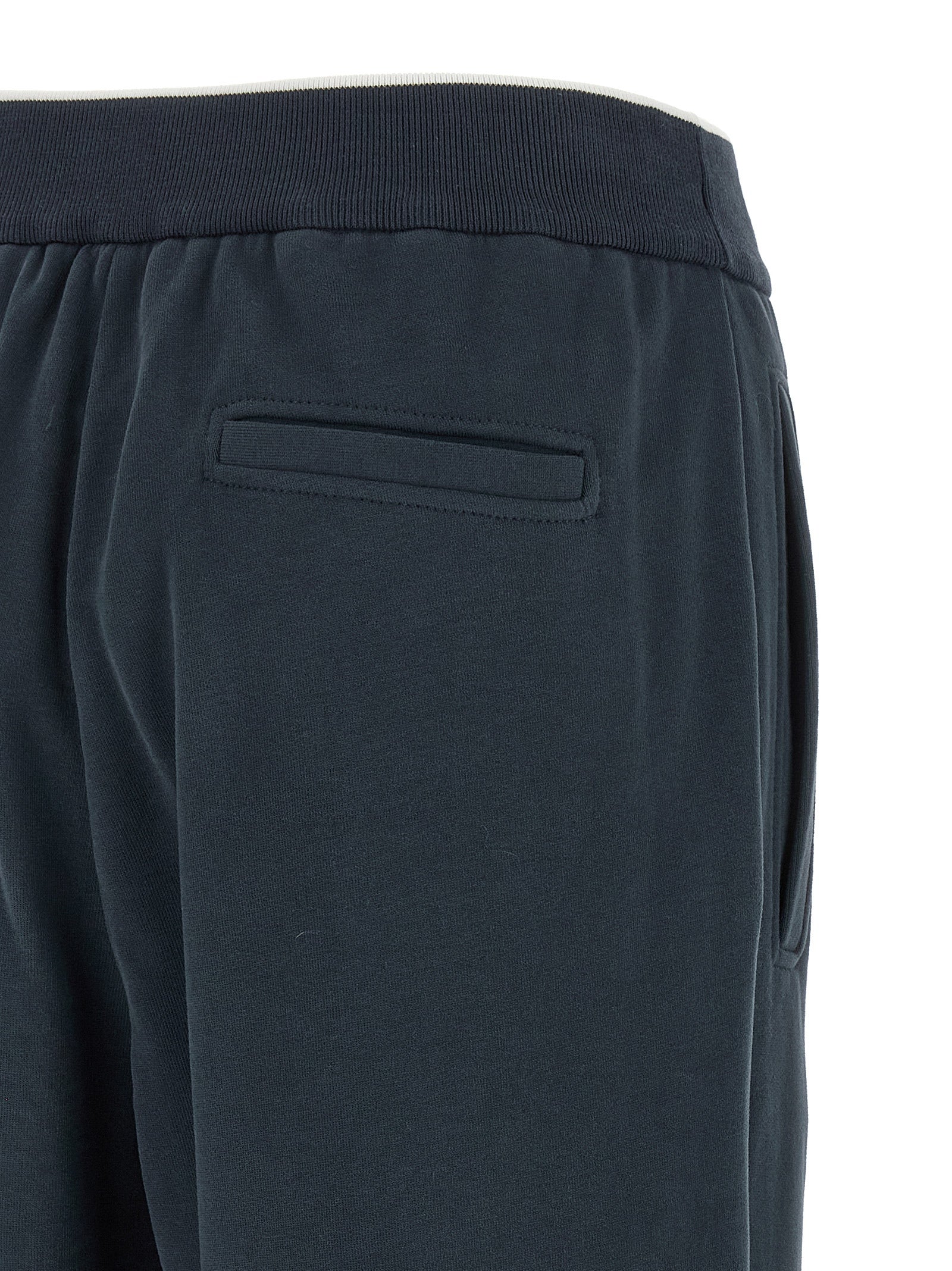 Brunello Cucinelli Blue Cotton Joggers (Workout Pants) Brunello Cucinelli