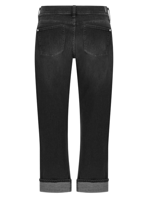 7 For All Mankind Black Cotton Relaxed Fit Jeans 7 For All Mankind