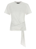 7 For All Mankind White Lyocell T-Shirt