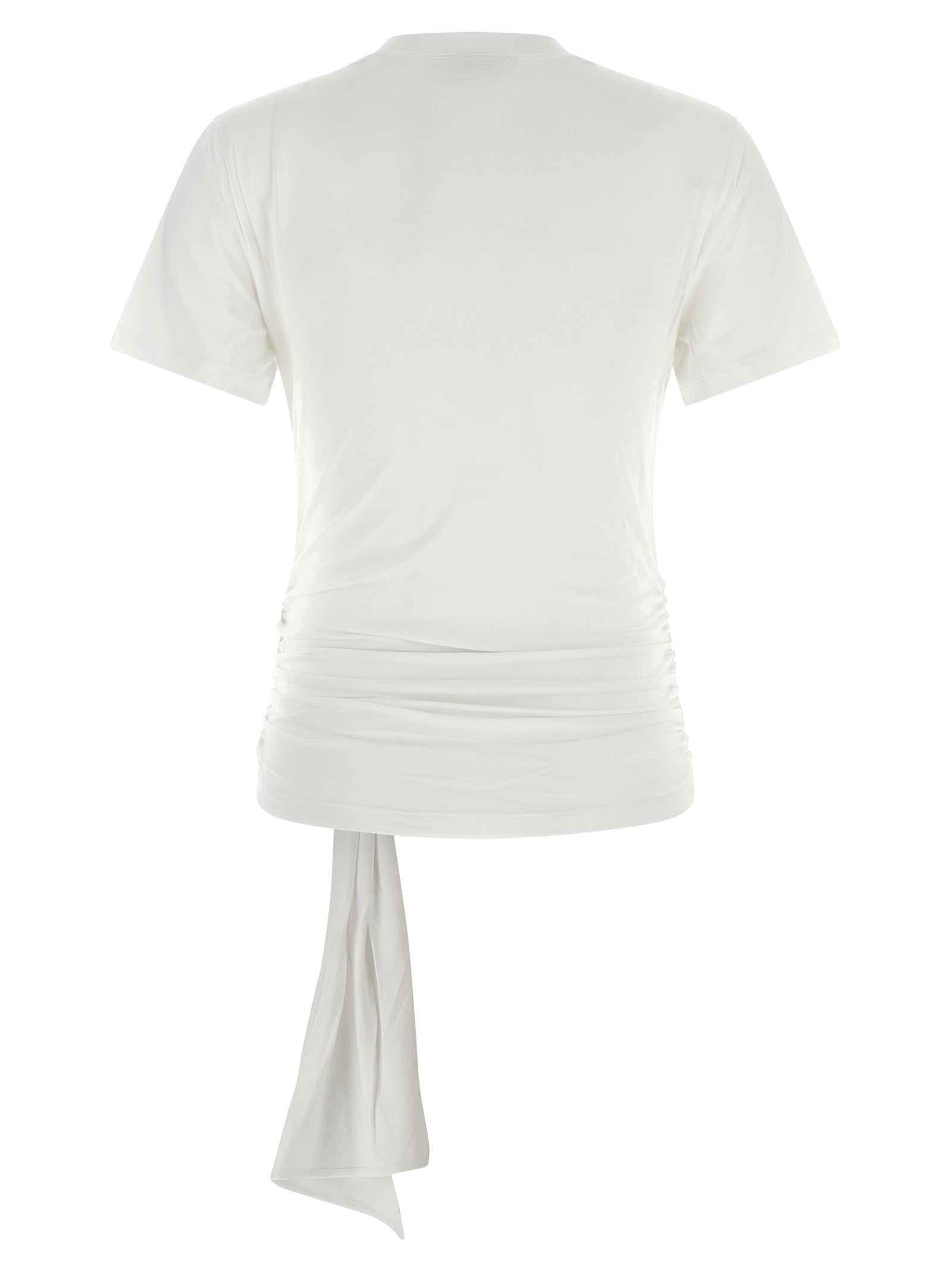7 For All Mankind White Lyocell T-Shirt