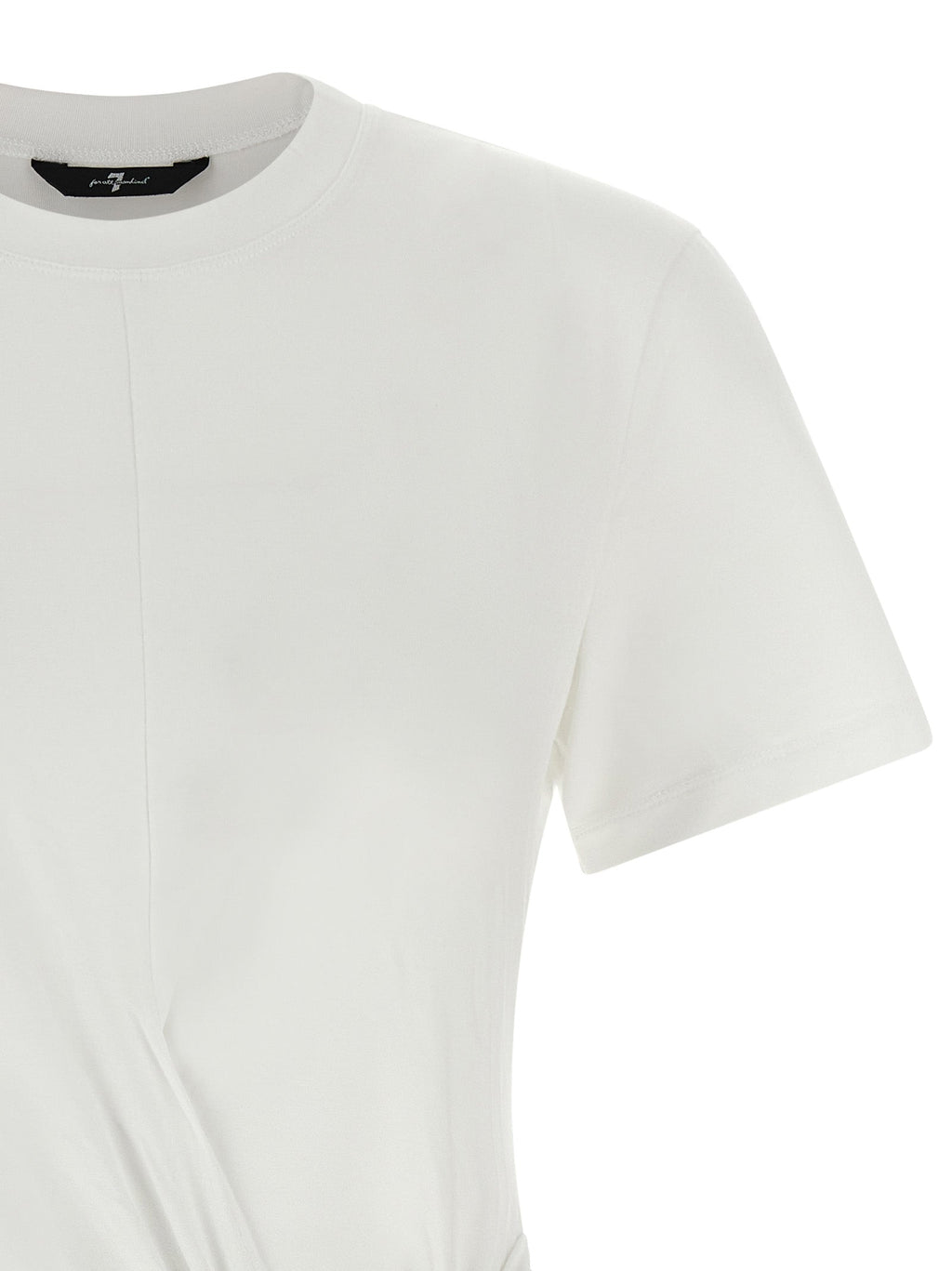 7 For All Mankind White Lyocell T-Shirt