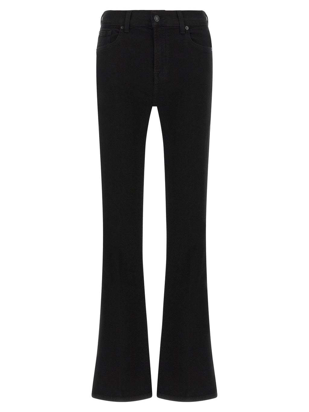 7 For All Mankind Black Cotton Bootcut Jeans 7 For All Mankind